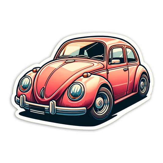 Volkswagen Beetle Rojo ‎ ‎ ‎ ‎ ‎ ‎ ‎ ‎ (𝗦𝘁𝗶𝗰𝗸𝗲𝗿 𝗟𝗮𝗺𝗶𝗻𝗮𝗱𝗼)