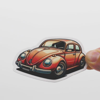 Volkswagen Beetle Rojo ‎ ‎ ‎ ‎ ‎ ‎ ‎ ‎ (𝗦𝘁𝗶𝗰𝗸𝗲𝗿 𝗟𝗮𝗺𝗶𝗻𝗮𝗱𝗼)